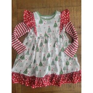 MILLIE LOVES LILY Christmas tree dress girls 3T